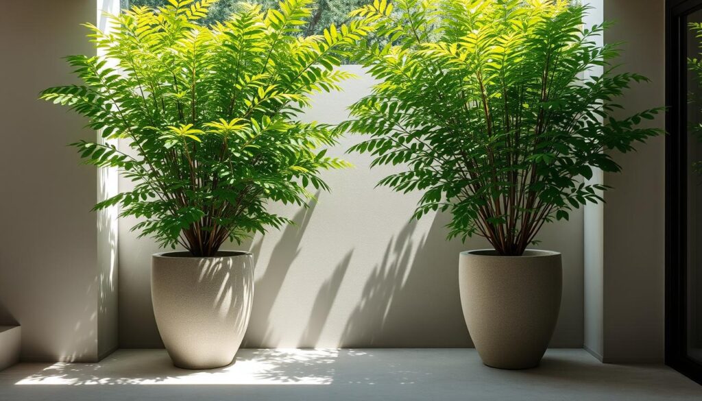 Pflanzkübel als Raumteiler und Sichtschutz